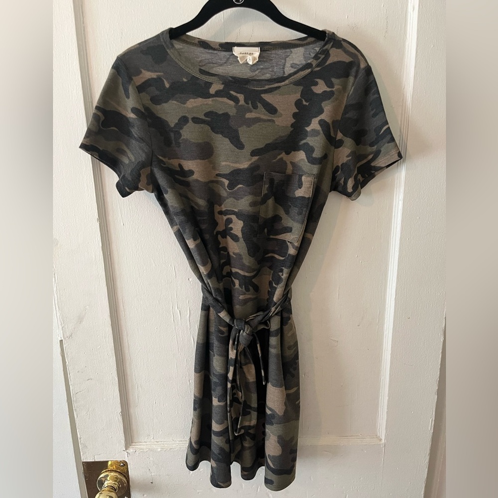 Harper Heritage - Camouflage Tie-Waist Dress
